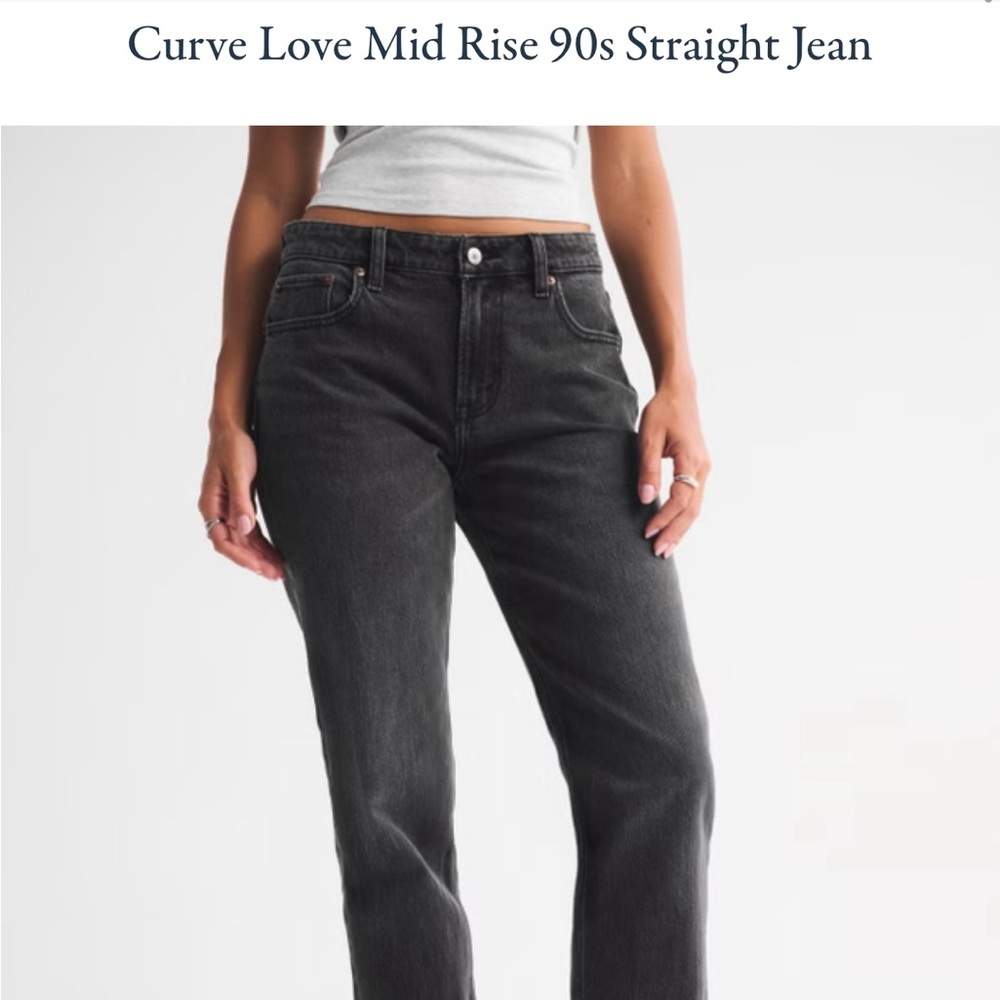 Abercrombie & Fitch Dark Blue Straight Leg Jeans
